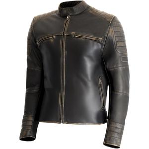 Chaqueta de moto de cuero RSA Vintage marrón