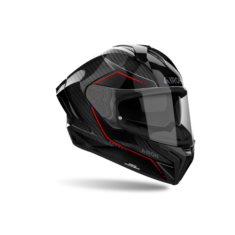 Casco integral para moto Airoh MATRYX Carbon negro brillante