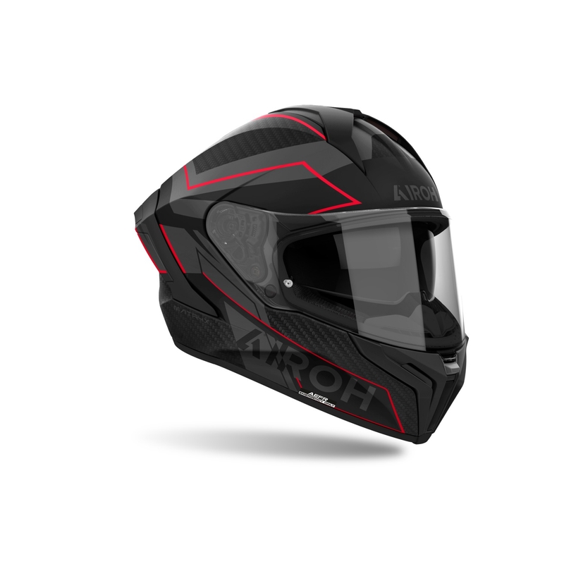 Casco integral para moto Airoh MATRYX Sentinel rojo mate