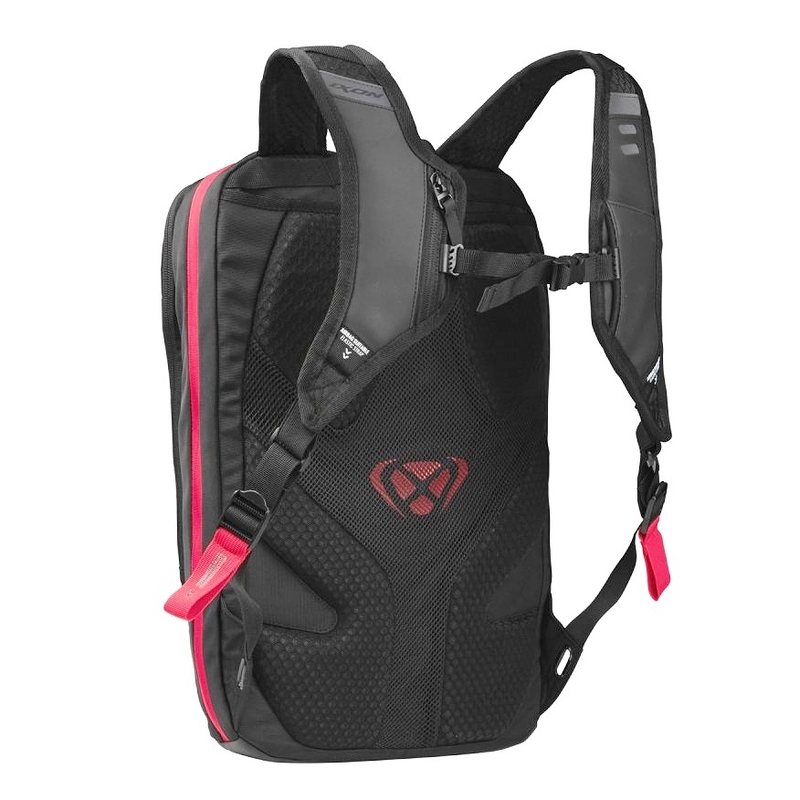 Mochila para moto IXON R-Laser 25 l negro-blanco-rojo