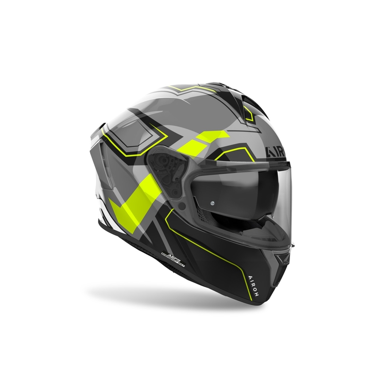 Casco integral para motocicleta Airoh SPARK 2 Dart amarillo brillante