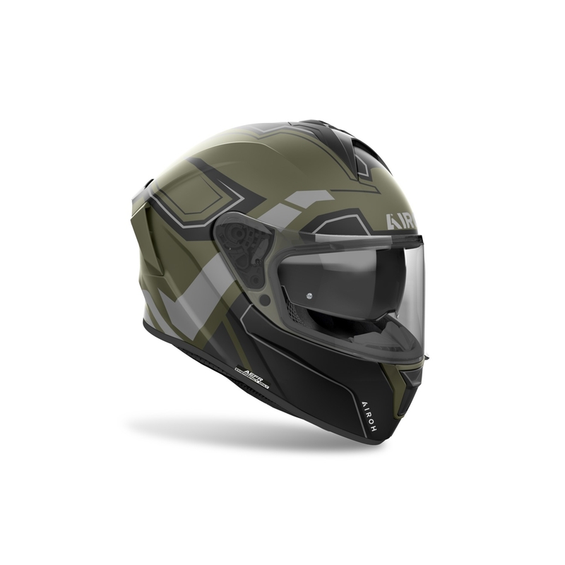 Casco integral para moto Airoh SPARK 2 Dart color verde caqui mate