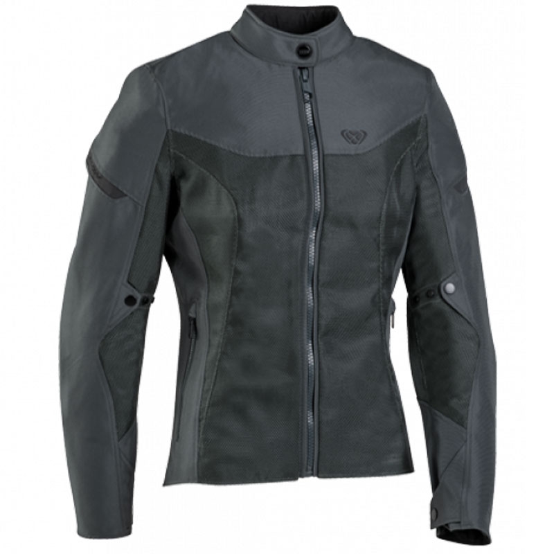 Chaqueta de moto para mujer IXON Fresh Lady color caqui