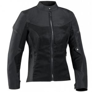 Chaqueta de moto para mujer IXON Fresh Lady negra
