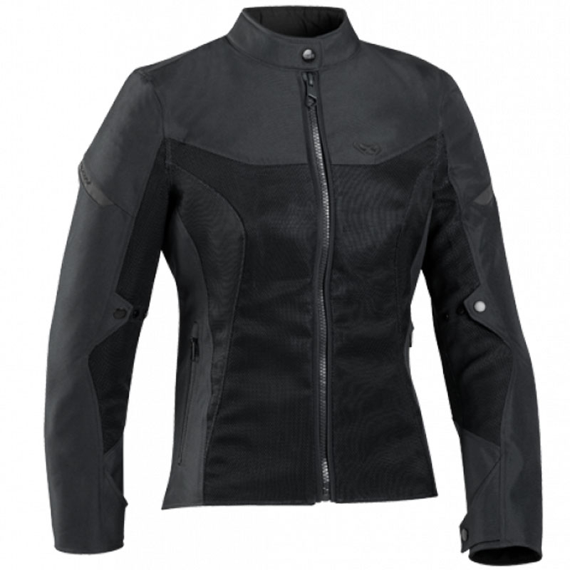 Chaqueta de moto para mujer IXON Fresh Lady negra
