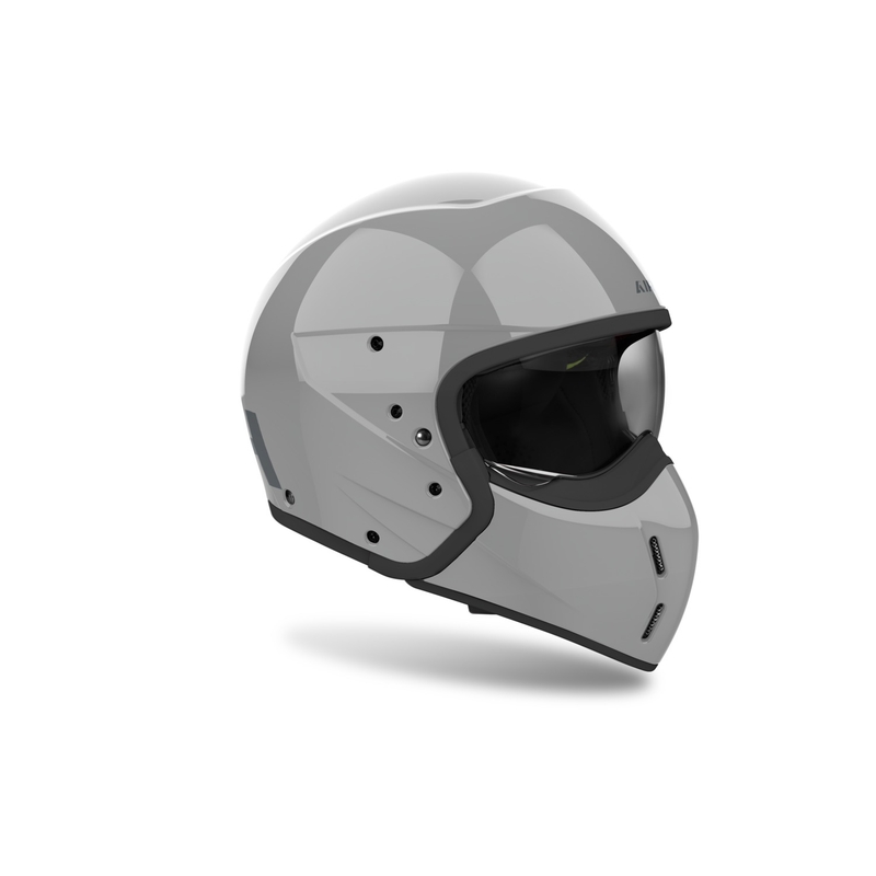 Casco de moto modular Airoh J110 Color gris cemento brillante