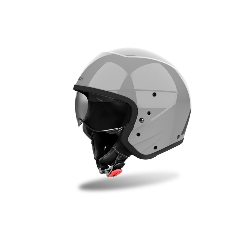Casco de moto modular Airoh J110 Color gris cemento brillante