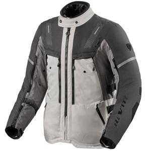 Chaqueta de moto Revit Sand 5 H2O color plata-antracita