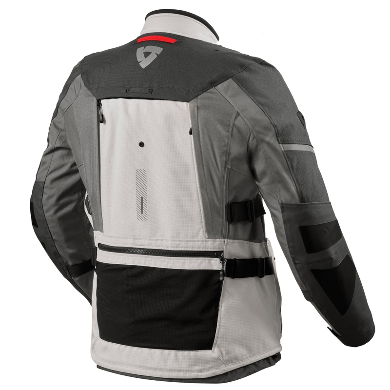 Chaqueta de moto Revit Sand 5 H2O color plata-antracita