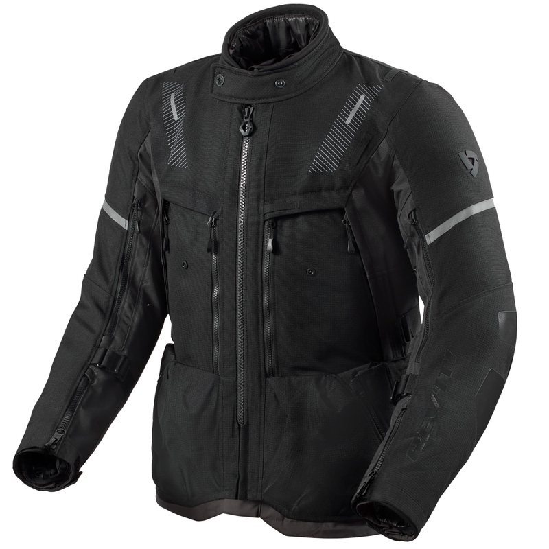 Chaqueta de moto Revit Sand 5 H2O negra-antracita