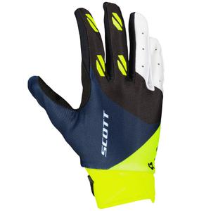 Guantes de motocross SCOTT EVO RACE morado-azul-amarillo fluo