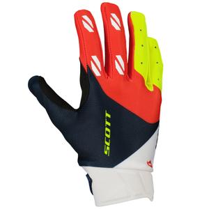 Guantes de motocross SCOTT EVO RACE azul-rojo-amarillo fluo