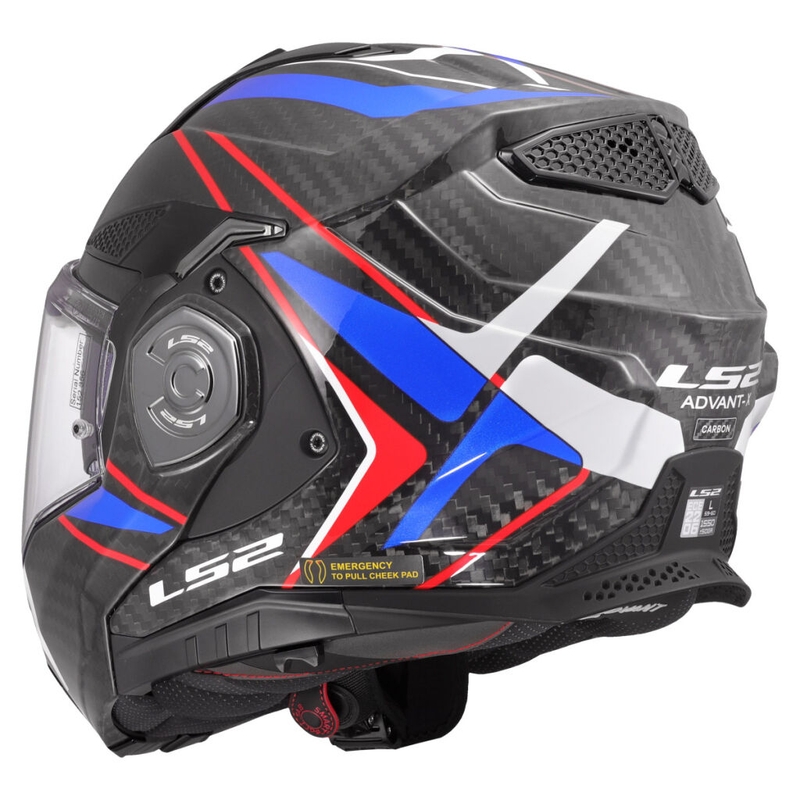 Casco de moto LS2 FF901 Advant XC Future II blanco-azul
