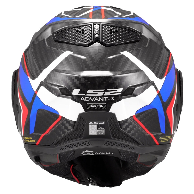 Casco de moto LS2 FF901 Advant XC Future II blanco-azul
