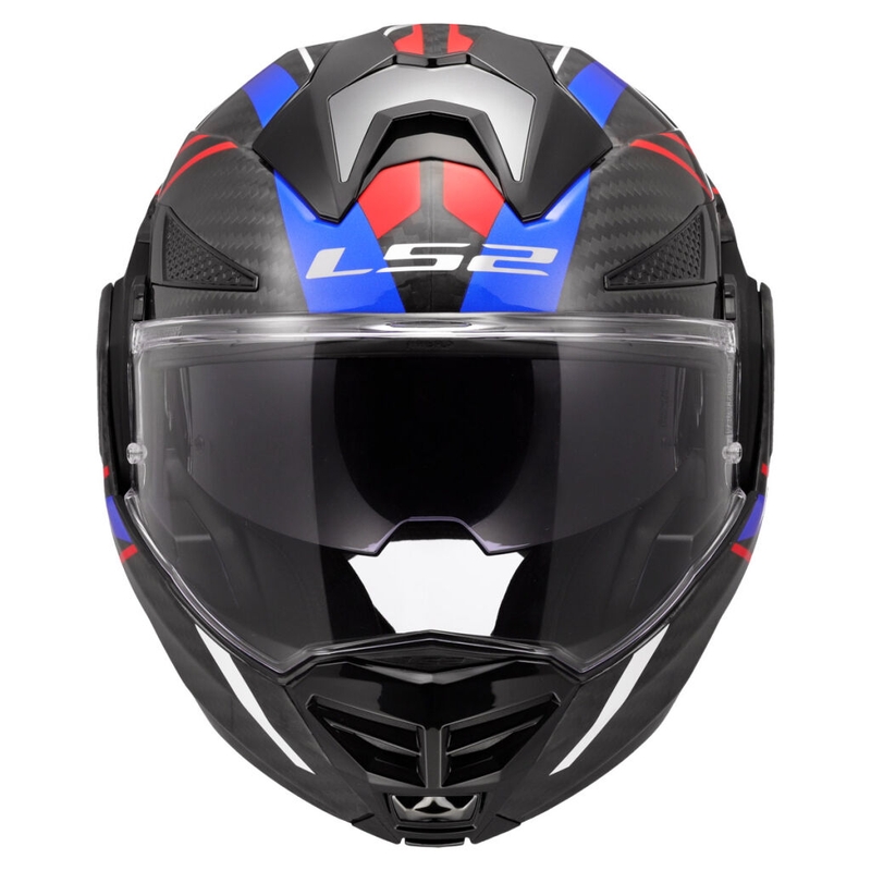 Casco de moto LS2 FF901 Advant XC Future II blanco-azul