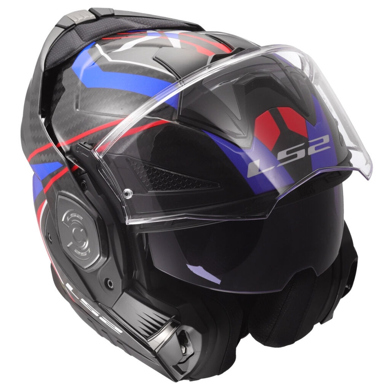 Casco de moto LS2 FF901 Advant XC Future II blanco-azul