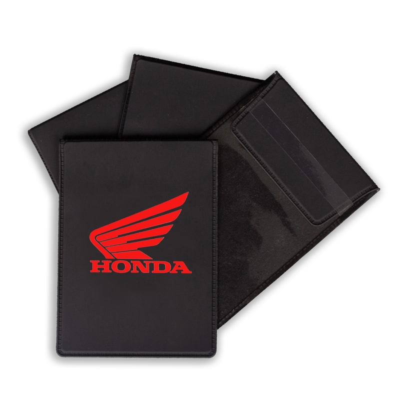 Cubierta de matrícula técnica Honda roja