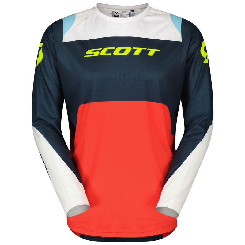 Camiseta de motocross SCOTT EVO Race azul-roja