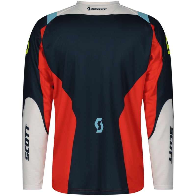 Camiseta de motocross SCOTT EVO Race azul-roja