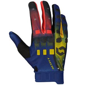 Guantes de motocross SCOTT Podium PRO rojo-amarillo-azul