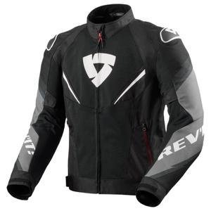 Chaqueta de moto Revit Quantum 3 Air negra y blanca