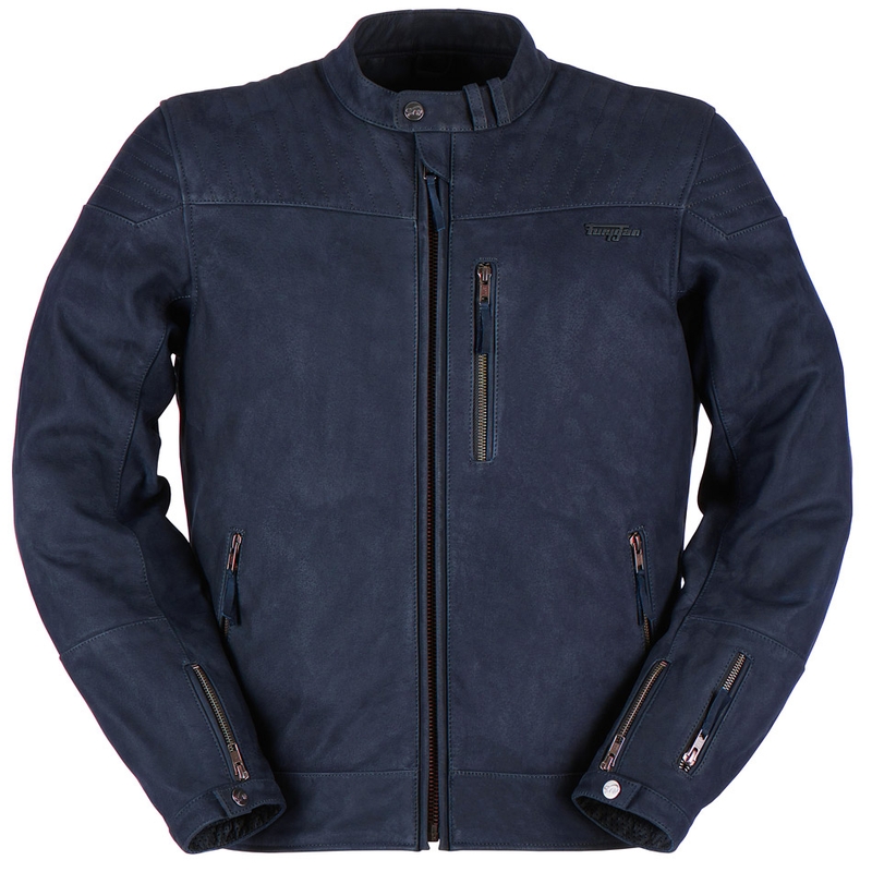 Chaqueta de cuero Furygan Clint Evo azul