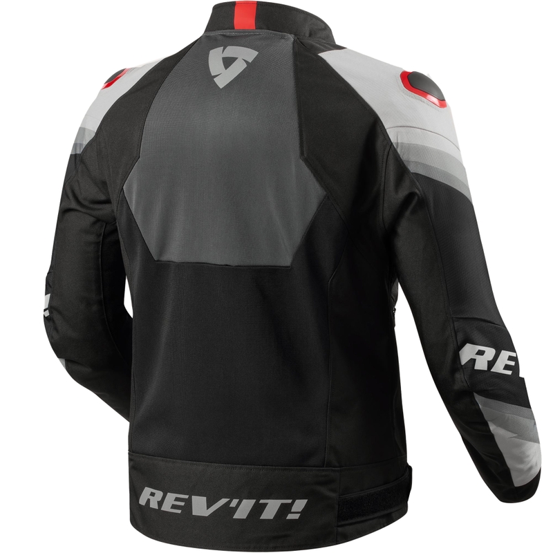 Chaqueta de moto Revit Quantum 3 Air gris-roja