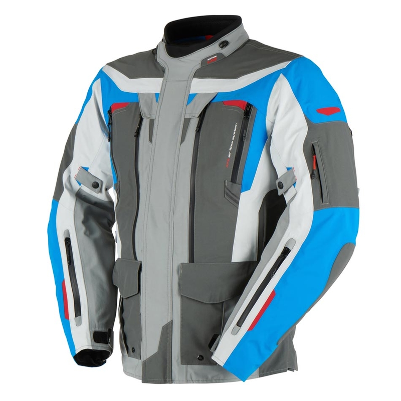 Chaqueta de moto Furygan Voyager azul-gris-antracita liquidación