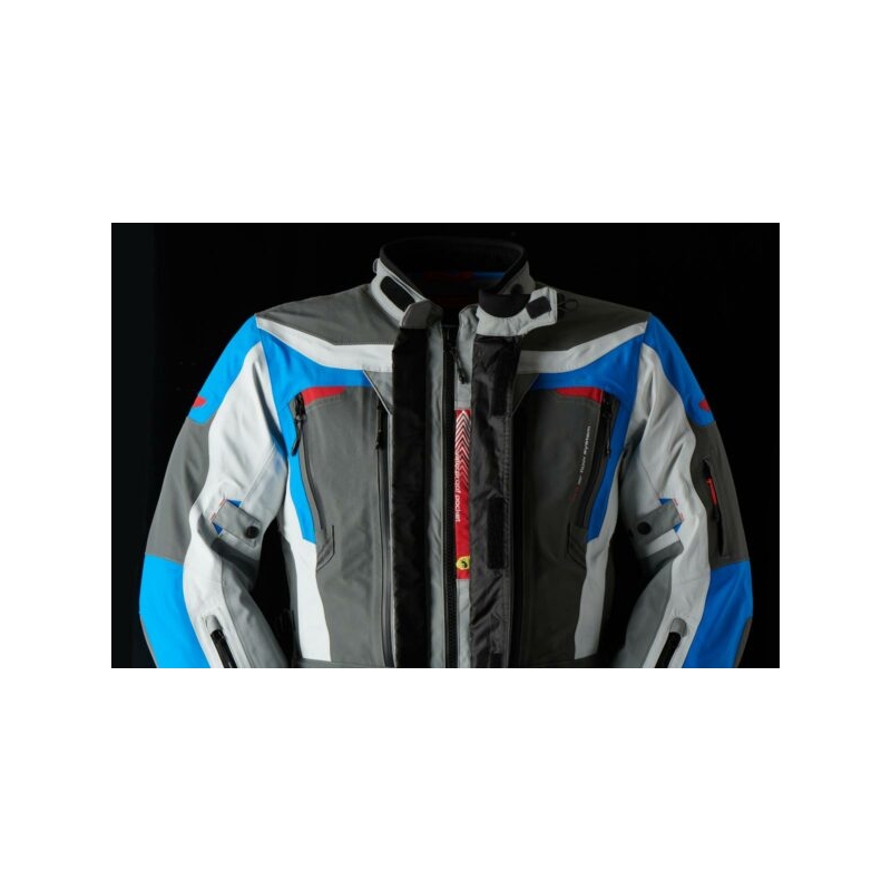Chaqueta de moto Furygan Voyager azul-gris-antracita liquidación