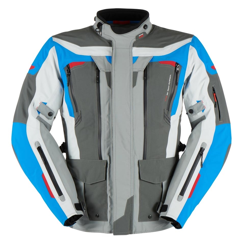 Chaqueta de moto Furygan Voyager azul-gris-antracita liquidación