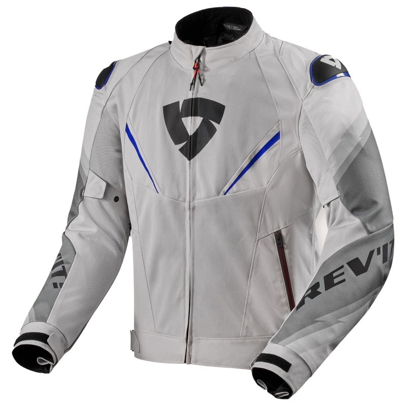 Chaqueta de moto Revit Quantum 3 Air azul plateado