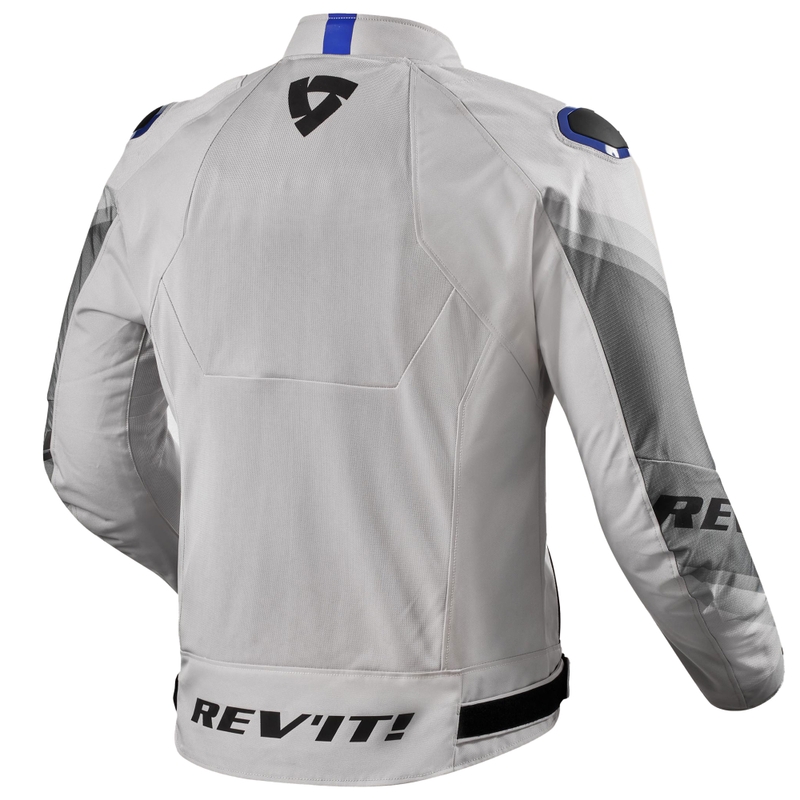 Chaqueta de moto Revit Quantum 3 Air azul plateado