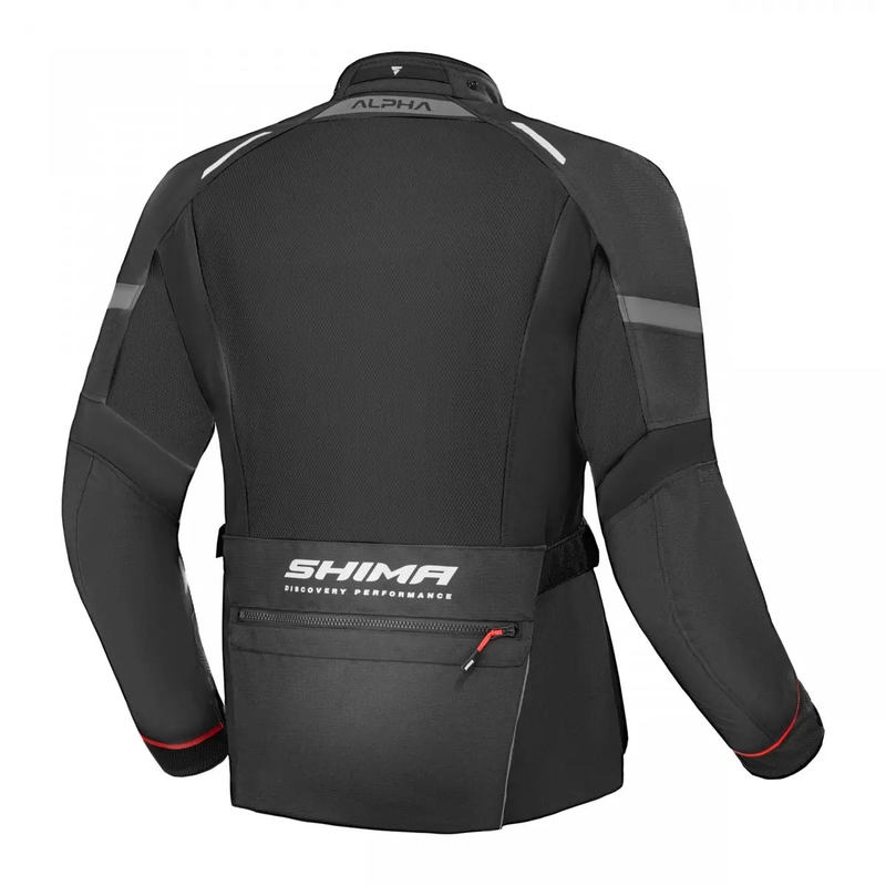 Chaqueta de moto Shima Alpha negra