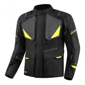 Chaqueta de moto Shima Runner negra-amarilla fluo
