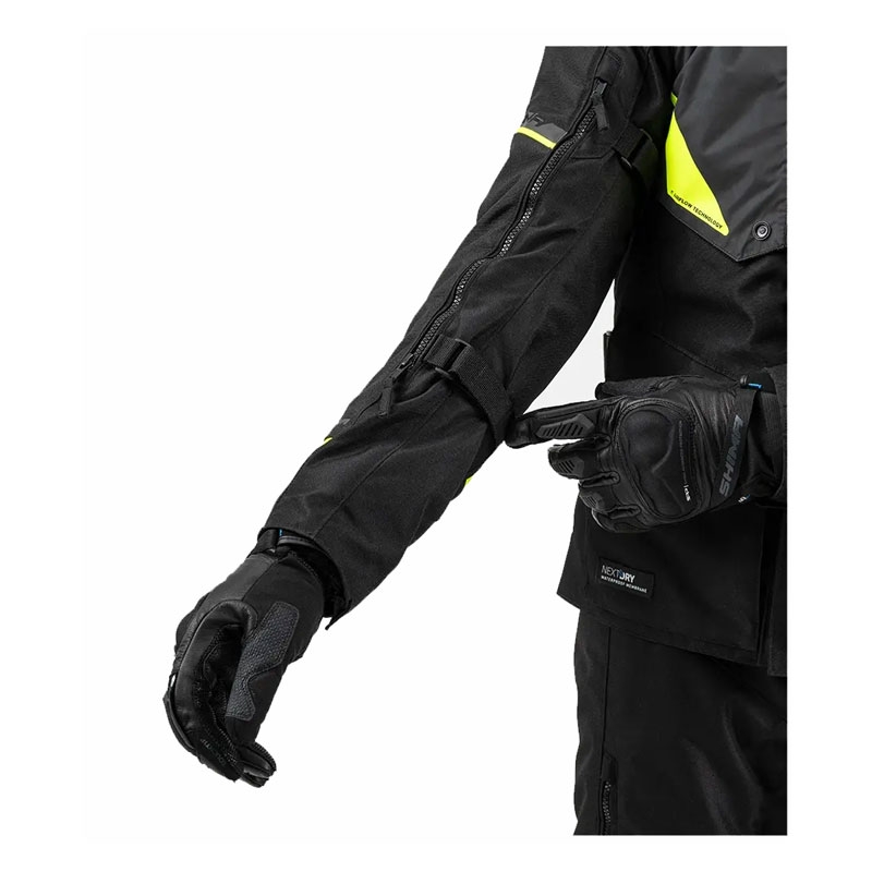 Chaqueta de moto Shima Runner negra-amarilla fluo