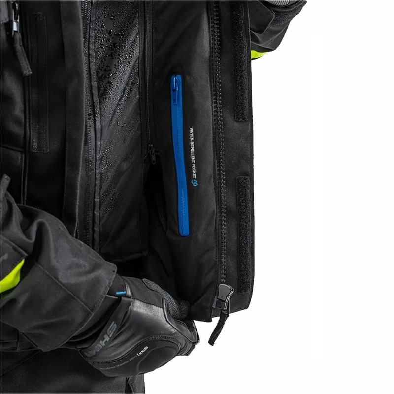 Chaqueta de moto Shima Runner negra-amarilla fluo