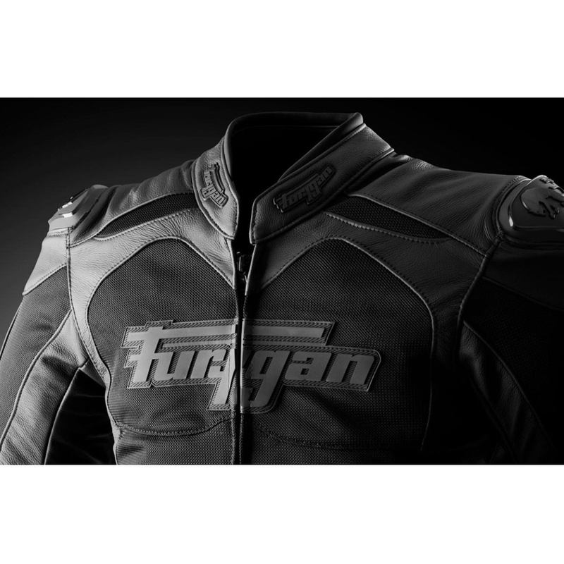 Chaqueta de moto de cuero Furygan Speed Mesh 3 negra