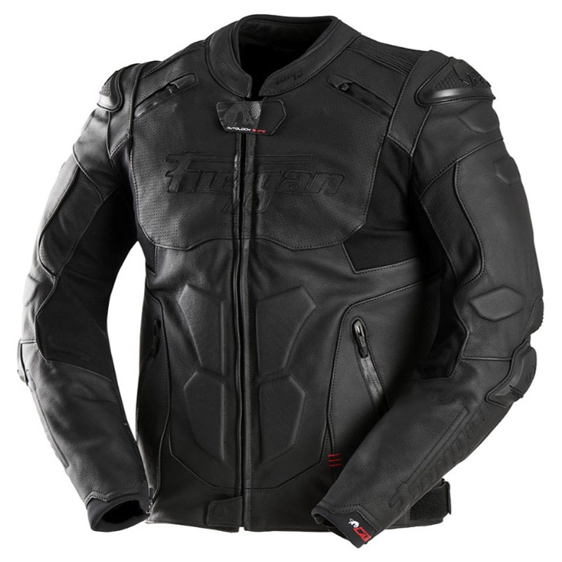 Chaqueta de cuero para moto Furygan Ghost Evo negra