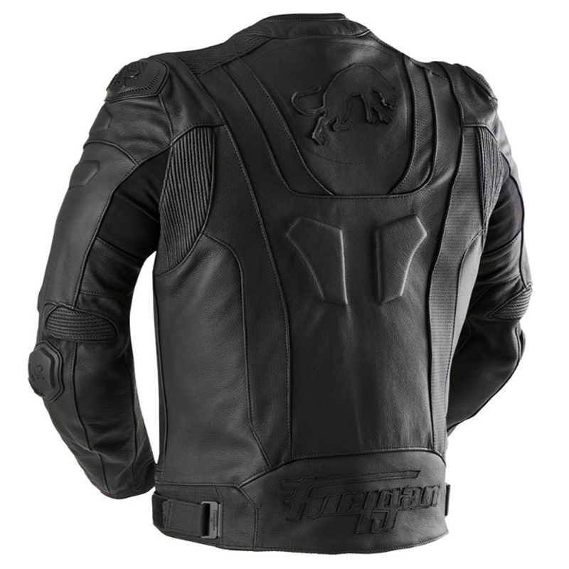 Chaqueta de cuero para moto Furygan Ghost Evo negra