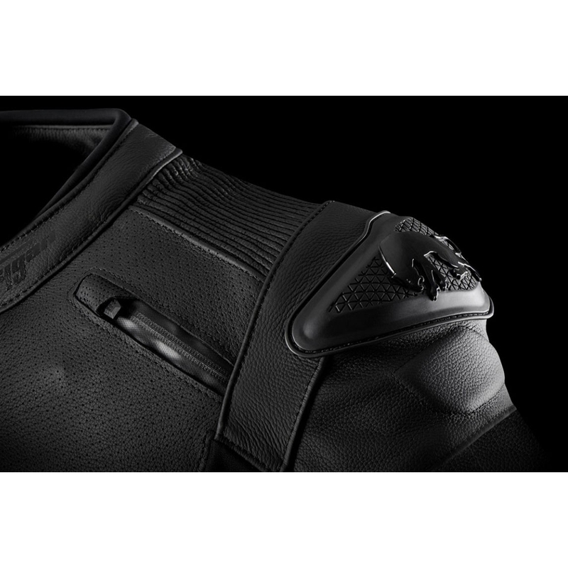 Chaqueta de cuero para moto Furygan Ghost Evo negra