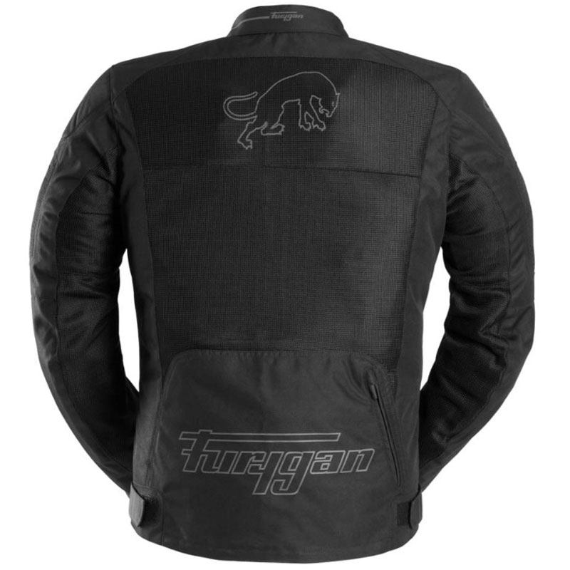 Chaqueta de moto Furygan Aquilon negra y gris