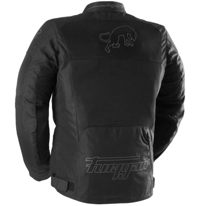 Chaqueta de moto Furygan Aquilon negra y gris