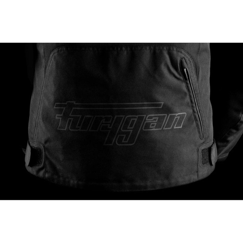 Chaqueta de moto Furygan Aquilon negra y gris