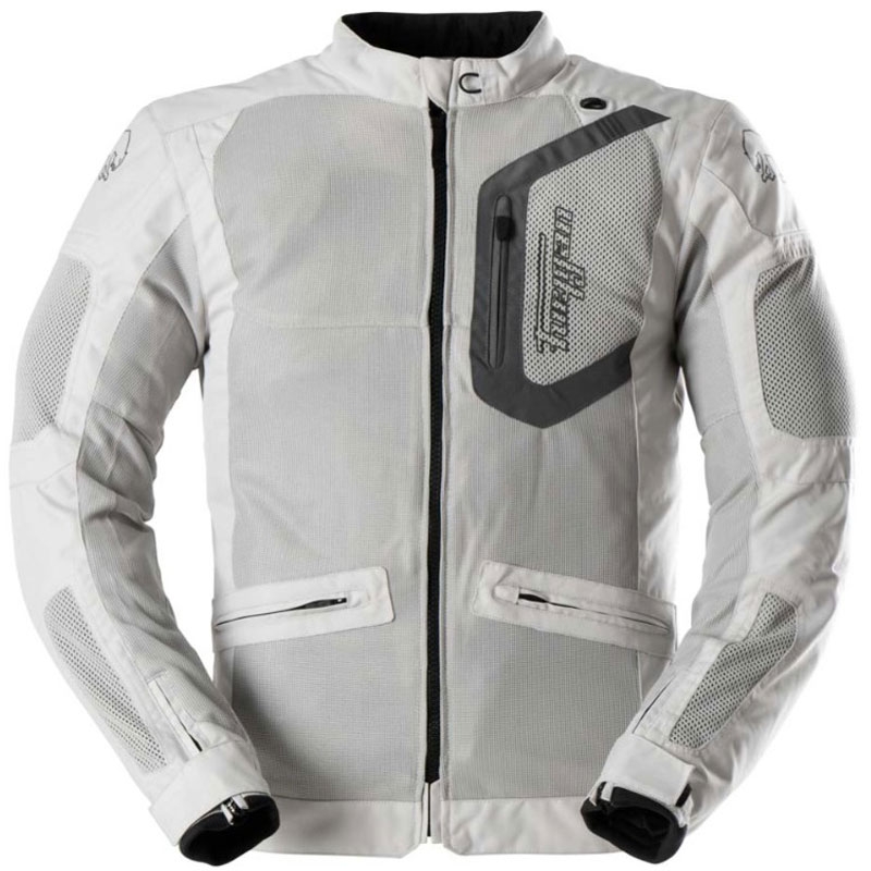 Chaqueta de moto Furygan Aquilon beige-gris