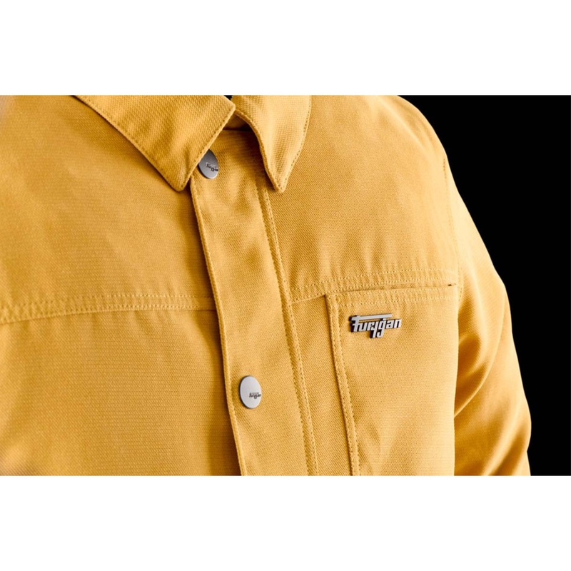 Camisa de moto Furygan Marlon X Kevlar color marrón camel