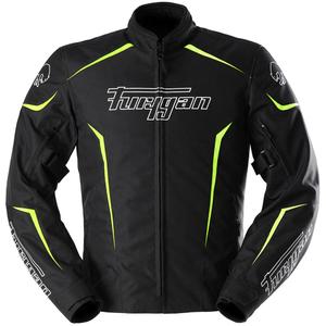 Chaqueta de moto Furygan Yori negra-blanca-amarilla fluo