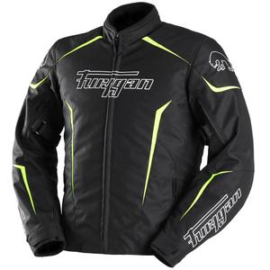 Chaqueta de moto Furygan Yori negra-blanca-amarilla fluo