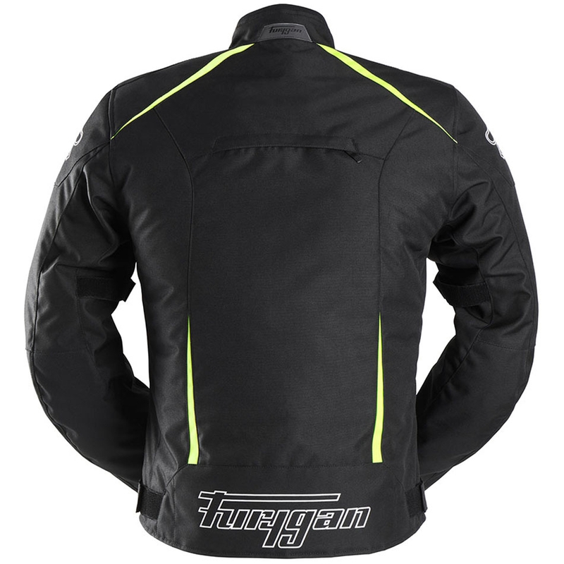Chaqueta de moto Furygan Yori negra-blanca-amarilla fluo