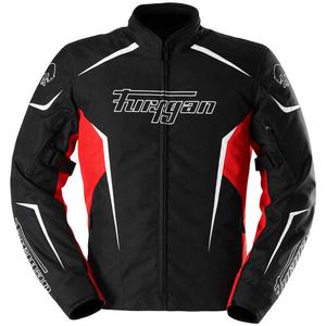 Chaqueta de moto Furygan Yori negra-roja-blanca