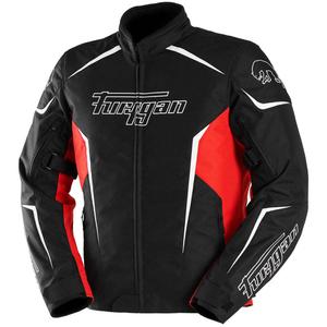 Chaqueta de moto Furygan Yori negra-roja-blanca